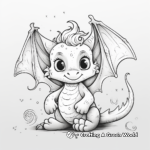 Whimsical Fairy Tale Dragon Coloring Pages 2