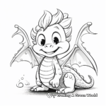 Whimsical Fairy Tale Dragon Coloring Pages 3