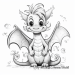 Whimsical Fairy Tale Dragon Coloring Pages 4