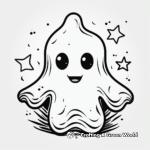 Whimsical Ghost Coloring Pages 2