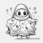 Whimsical Ghost Coloring Pages 3