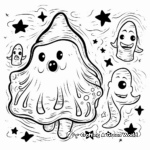 Whimsical Ghost Coloring Pages 4