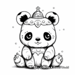 Whimsical Unicorn Panda Coloring Pages 4