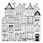 Windows of Diverse Houses Coloring Pages 4