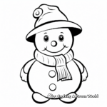 Winter Snowman Coloring Pages 3