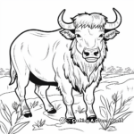 Wisent Bison Coloring Pages for Nature Lovers 1