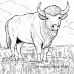Wisent Bison Coloring Pages for Nature Lovers 2