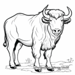 Wisent Bison Coloring Pages for Nature Lovers 4