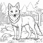 Wondrous Wolf Coloring Sheets 2