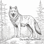 Wondrous Wolf Coloring Sheets 3