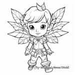 Woodland Elf Coloring Pages 1