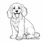 Youthful American Cocker Spaniel Coloring Sheets 1