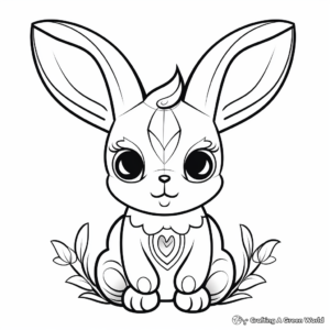 Zodiac Rabbit Coloring Pages 1