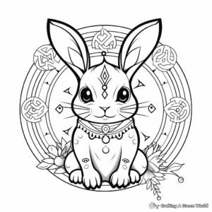 Zodiac Rabbit Coloring Pages 2