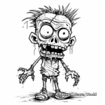 Zombie in Rags Coloring Pages 4