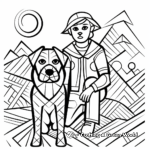 Abstract Art-Inspired Shepherd Coloring Pages 1