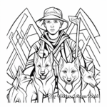 Abstract Art-Inspired Shepherd Coloring Pages 2