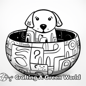 Dog Bowl Coloring Pages - Free &amp; Printable!