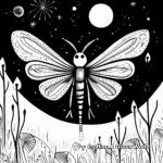 Abstract Firefly Coloring Pages for Artists 3