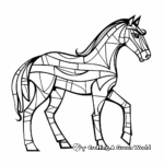 Abstract Horse Coloring Pages for Artists 2