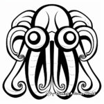 Abstract Octopus Sequence Coloring Pages for Artists 1
