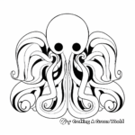 Abstract Octopus Sequence Coloring Pages for Artists 2