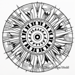 Abstract Summer Mandala Coloring Pages for Artists 1