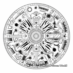 Abstract Summer Mandala Coloring Pages for Artists 2