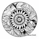 Abstract Summer Mandala Coloring Pages for Artists 3