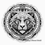 Abstract Tiger Mandala Coloring Pages for Artists 2
