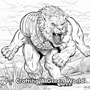 Sabertooth Tiger Coloring Pages - Free &amp; Printable!