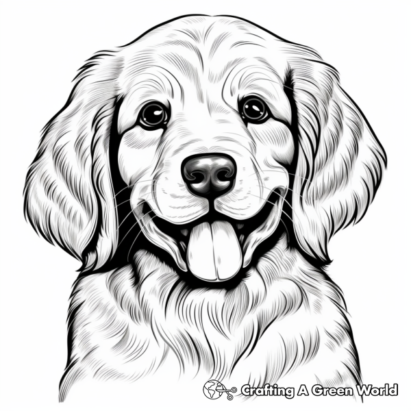 Puppy Face Coloring Pages - Free & Printable!