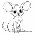 Adorable Kangaroo Rat Coloring Pages 3