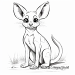 Adorable Kangaroo Rat Coloring Pages 4