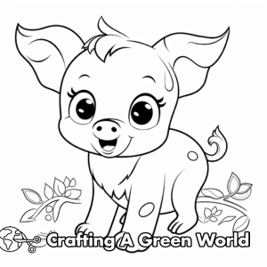 Cute Piggy Coloring Pages - Free &amp; Printable!