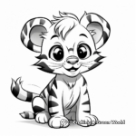 Adorable Tiger Cub Coloring Pages 3