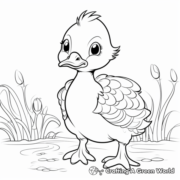 Yellow Duck Coloring Pages - Free & Printable!