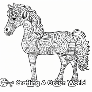 Miniature Horse Coloring Pages - Free &amp; Printable!
