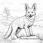 Adult Coloring Pages: Majestic Jackals in Their Habitat 4