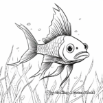 Adventurous Swordtail Fish Coloring Pages 3