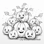 Aesthetic Pumpkins and Gourds Coloring Pages 4