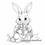 Alice in Wonderland's White Rabbit Coloring Pages 2