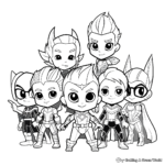 All Characters PJ Masks Group Coloring Pages 1