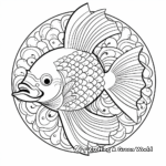 Angelfish Mandala Coloring Pages for Animal Lovers 4