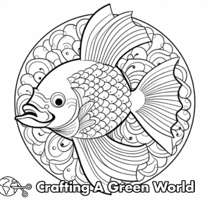 Fish Mandala Coloring Pages - Free &amp; Printable!