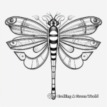 Art Deco Dragonfly Coloring Pages for Artists 1