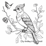 Autumn Wildlife: Deer and Birds Coloring Pages 3