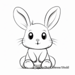 Baby White Rabbit Coloring Pages 2