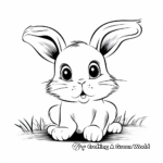 Baby White Rabbit Coloring Pages 3