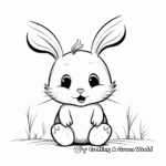 Baby White Rabbit Coloring Pages 4